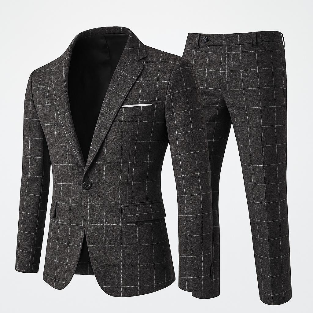 Traje2-xl-Griso de cuadro