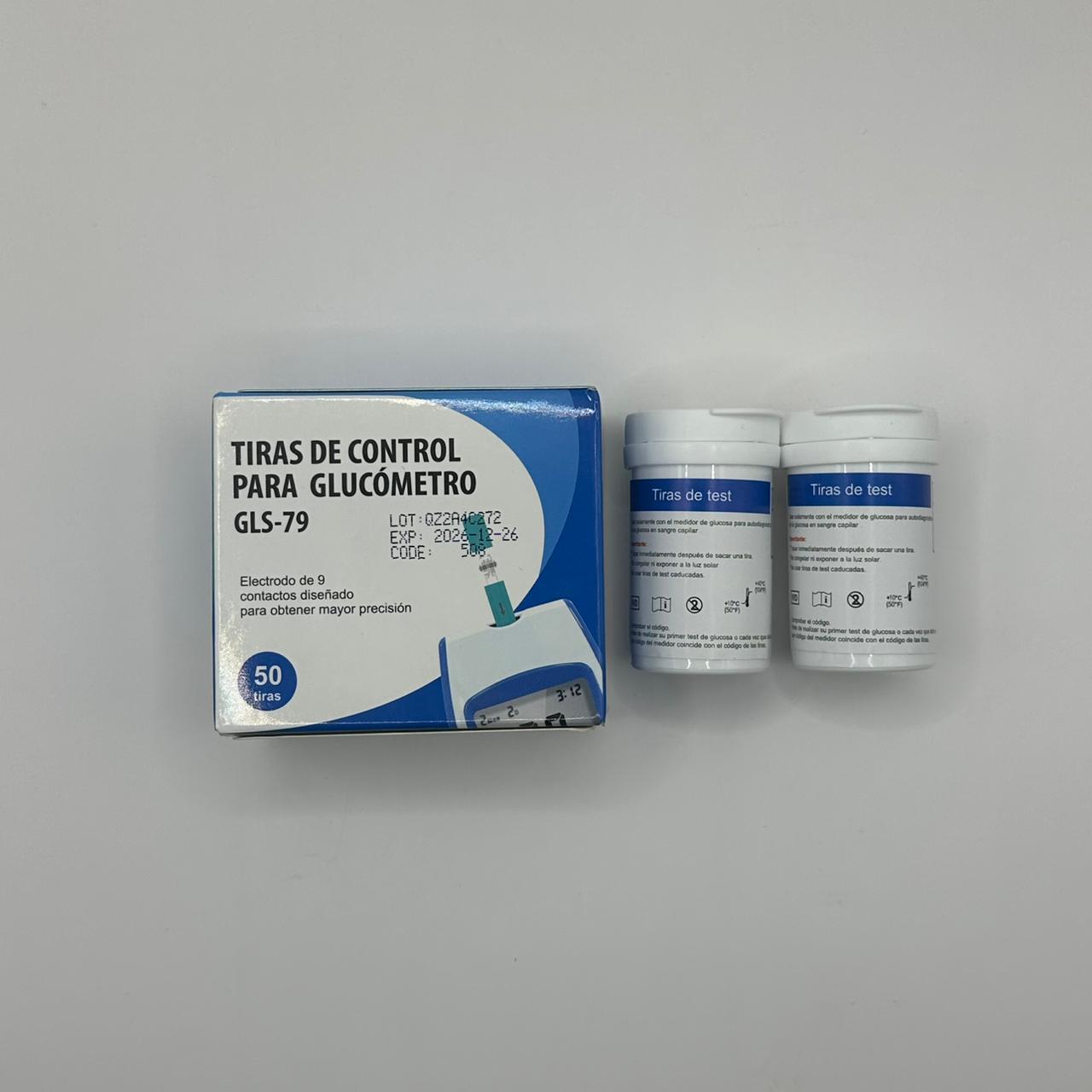 tirilla DE CONTROL PARA GLUCOMETRO