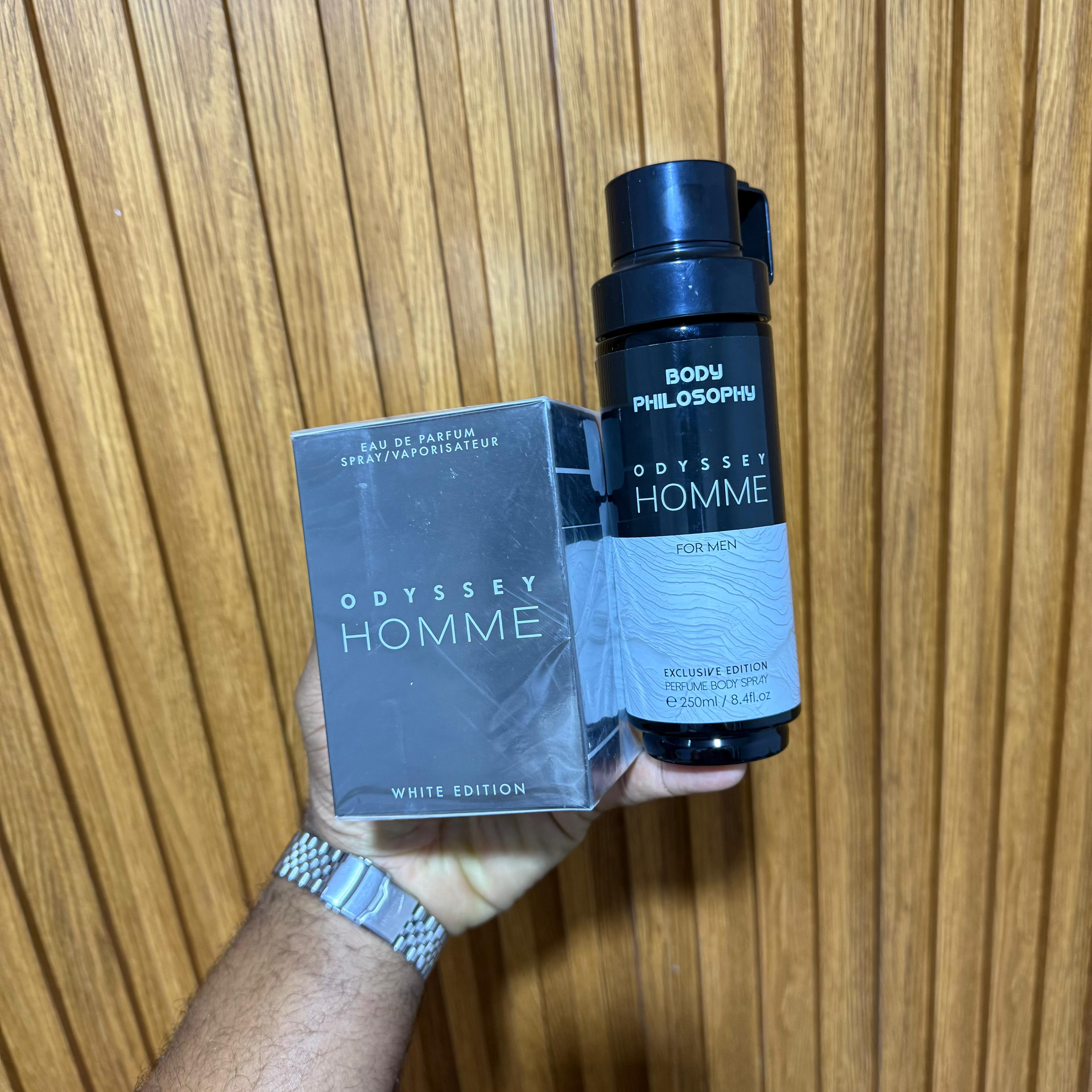 Odyssey Homme white + colonia