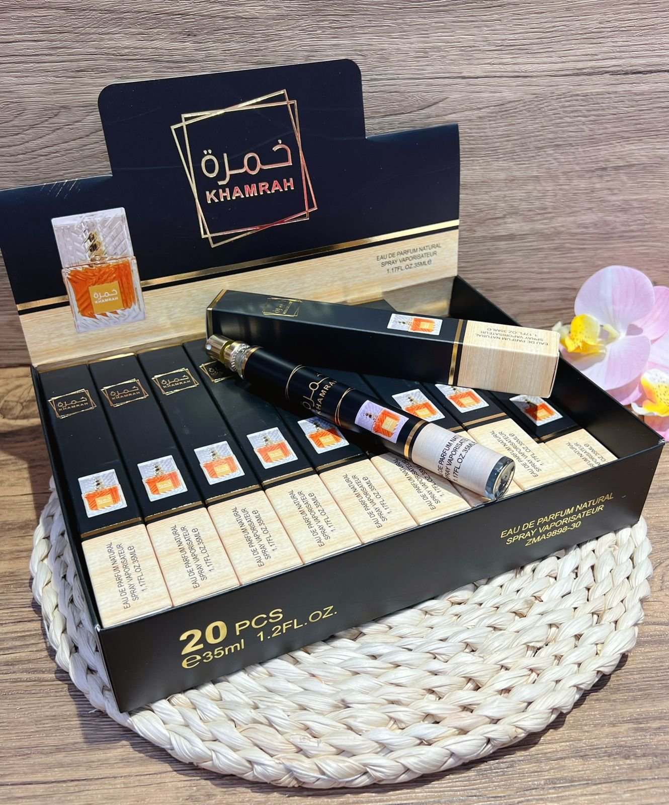 Perfumes tubito de 35ml Khamrah negro