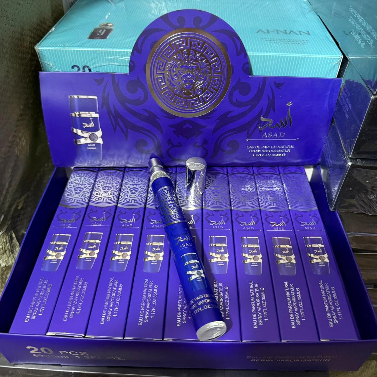 Perfumes tubito de 35ml Asad azul