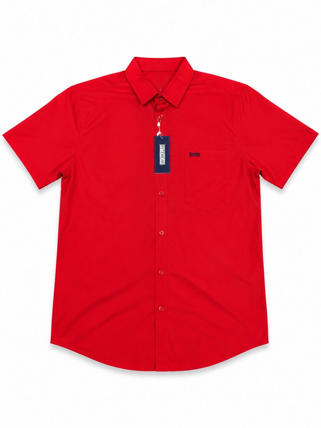 CAMISA-L-BOSS ROJA MANGA CORTA