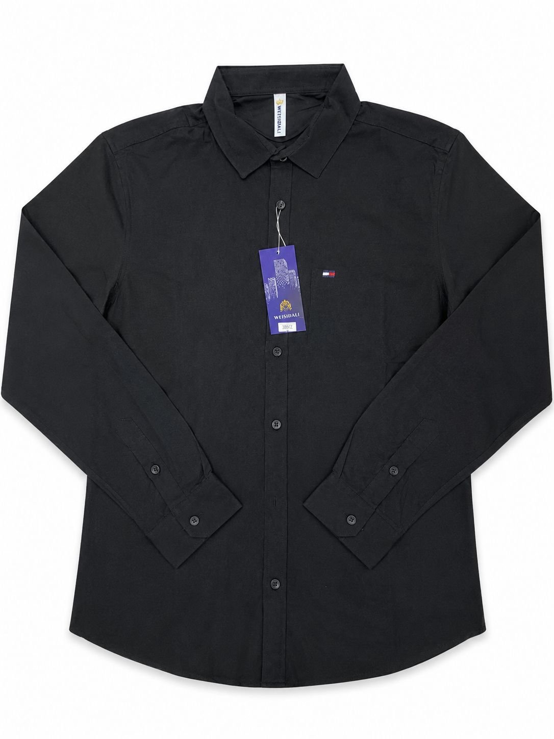 CAMISA-XL-WEISIDALI NEGRA MANGA LARGA
