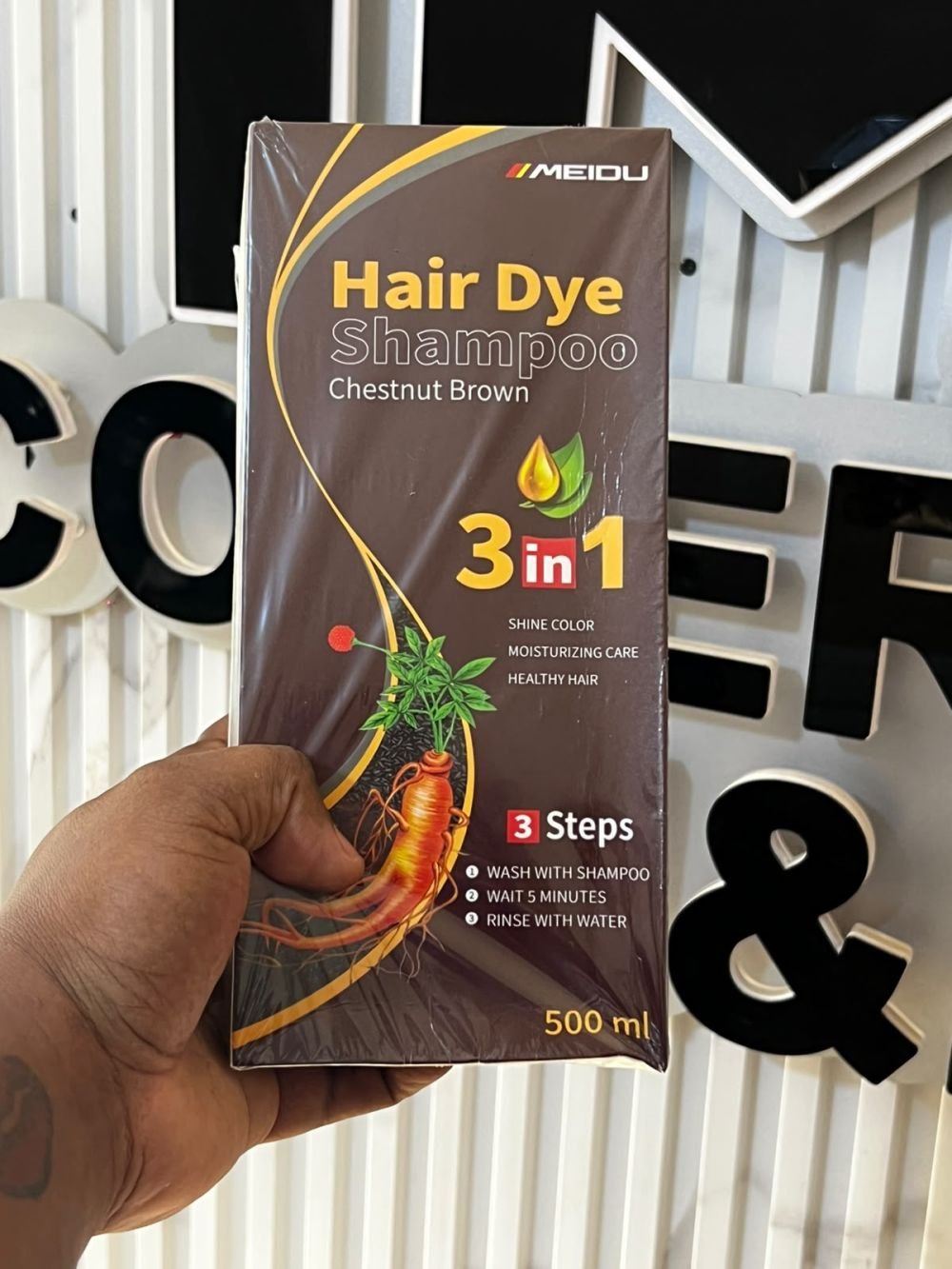 Shampoo-marron claro-3en1