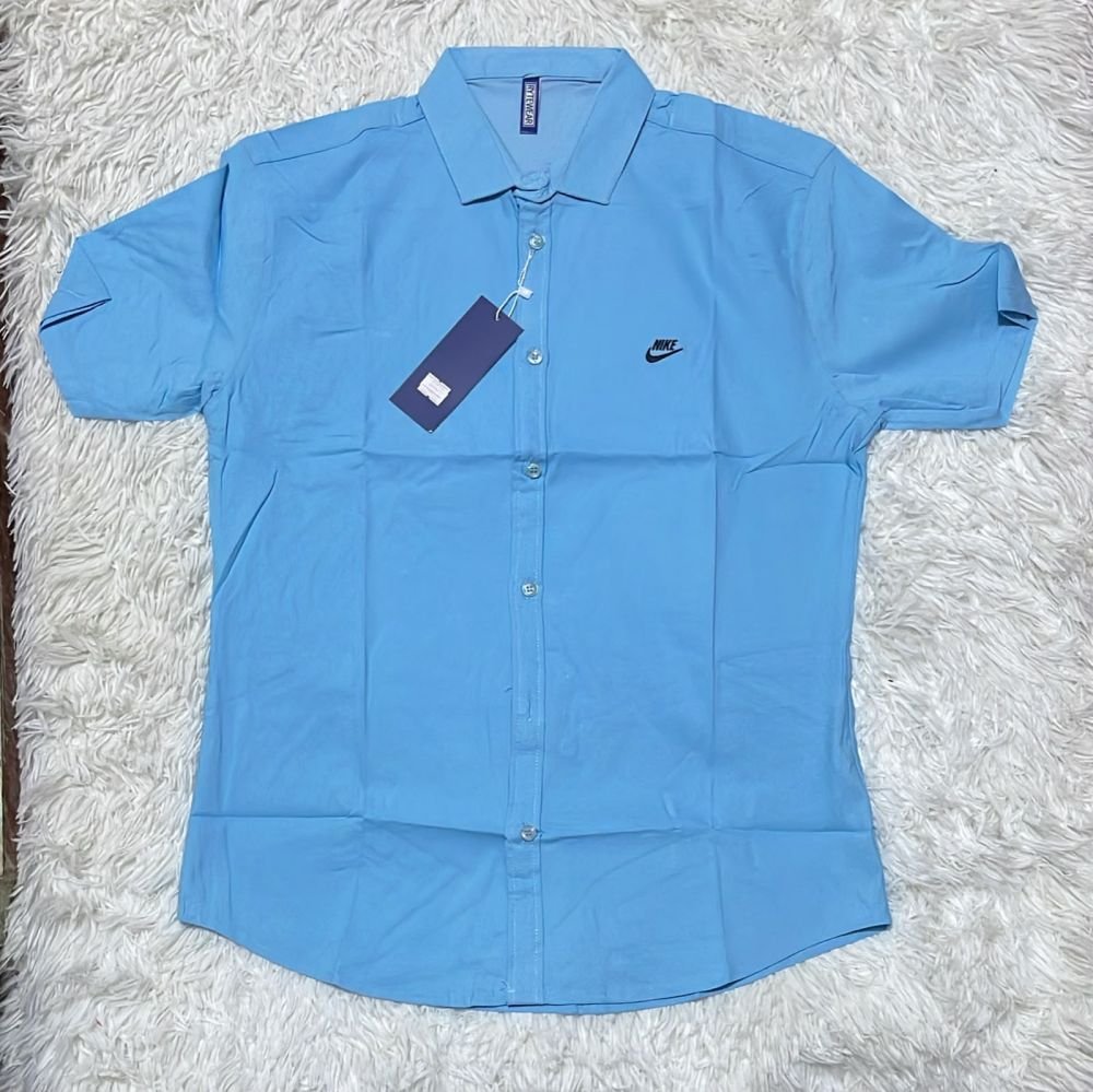 camisa-l-azul  nike manga corta
