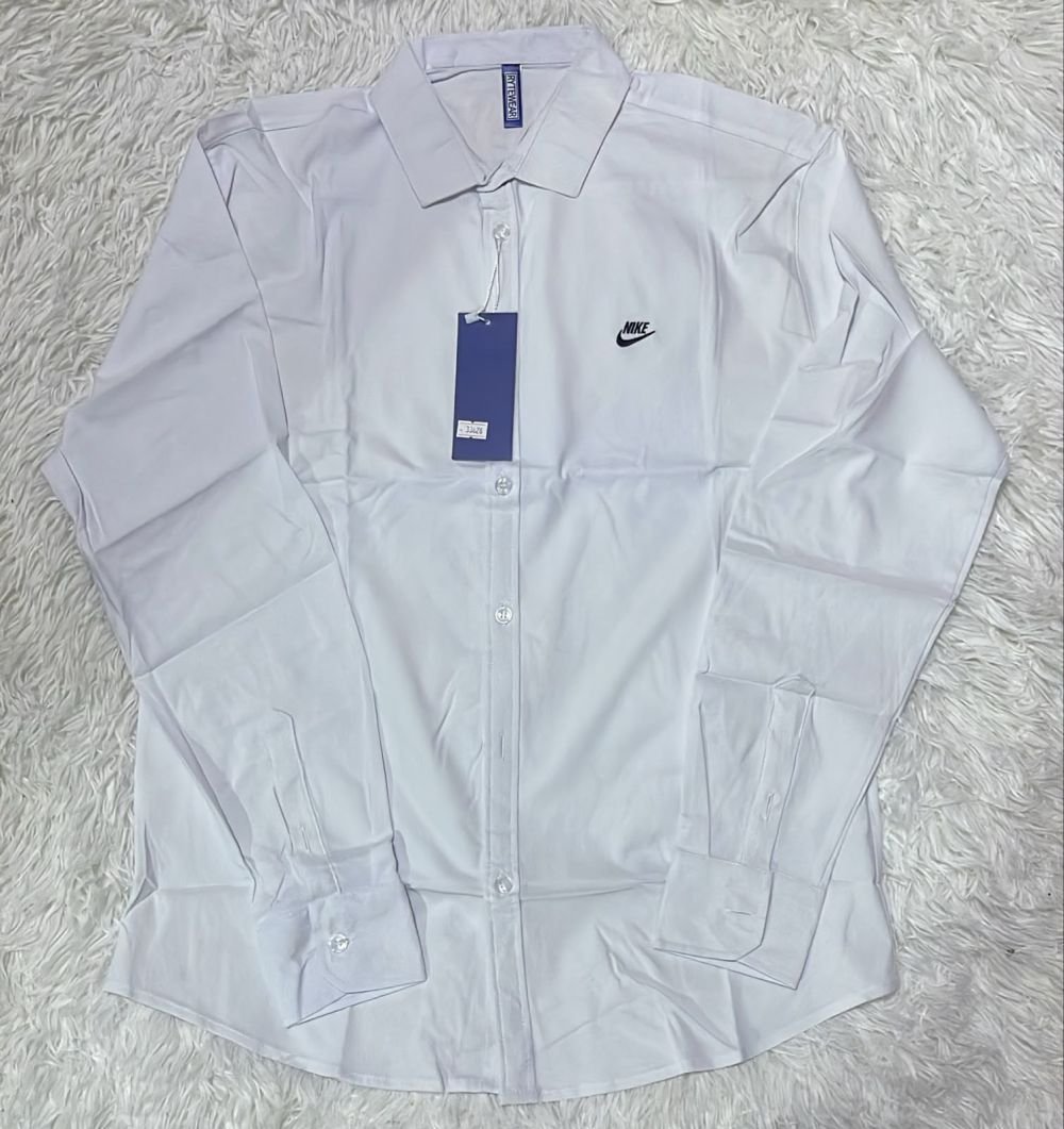 Camisa-xl-nike blanco manga larga